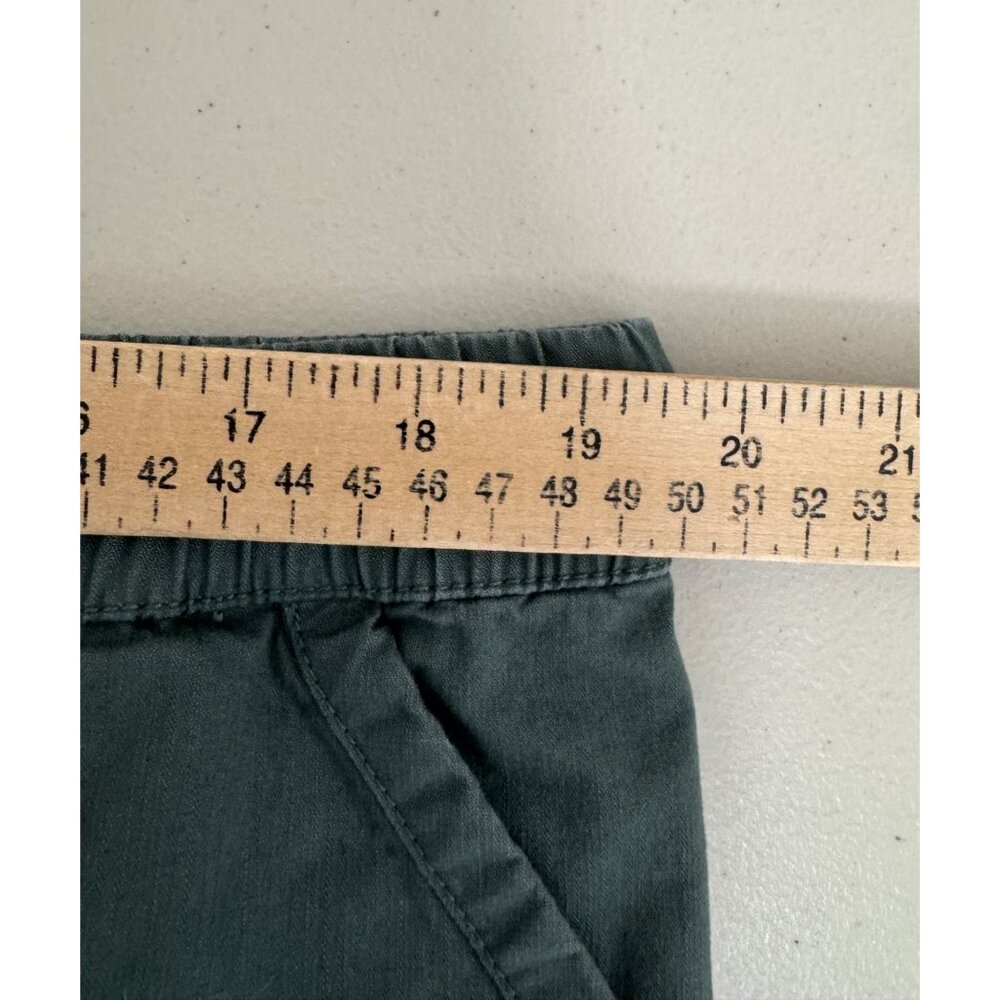 Pact womens woven twill roll up pants green athleisure hiking sz XXL - Picture 5 of 7